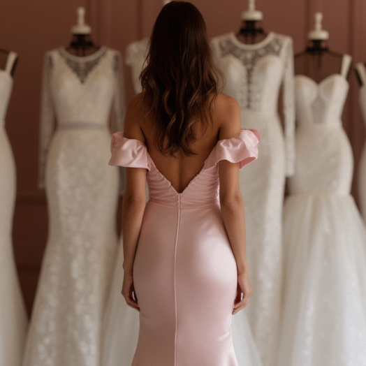 Sexy Pink Evening Dress & Prom Dress with Open-Back Detail for a Flirty Finish