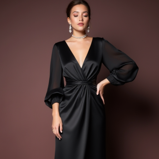 Black Wedding Dress for Plus Size Brides Who Love a Flattering Fit