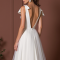 A-Line Wedding Dress with a Halter Neckline for a Unique Touch