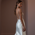 Romantic A-Line Wedding Dress with Long Sleeves for a Winter Wedding