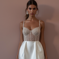 Romantic A-Line Wedding Dress with Long Sleeves for a Winter Wedding