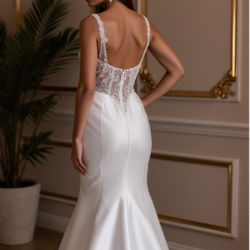 Timeless A-Line Gown for Brides Who Love a Regal and Refined Look
