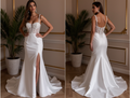 Modern A-Line Wedding Dress with Minimalist Elegance