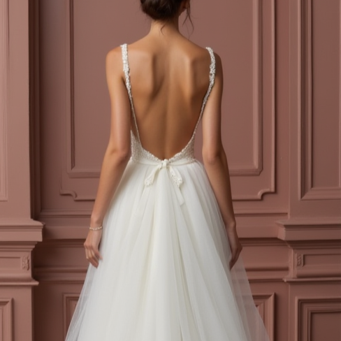 Princess Wedding Dress with a Dramatic Ball Gown Silhouette