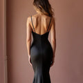 Black Wedding Dress with a Dramatic Silhouette for an Elegant Look