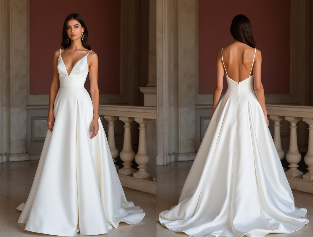 White Princess Bridal Gown for Brides Who Love a Timeless and Chic Look