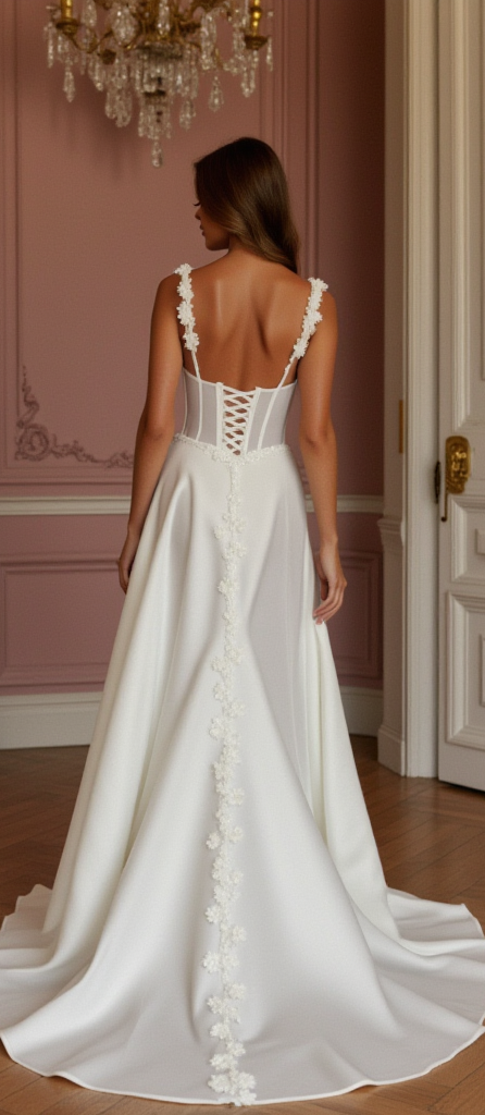Elegant A-Line Bridal Gown for a Sophisticated Wedding Style