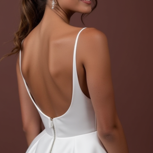 A-Line Bridal Dress with a Chapel Train for a Classic and Grand Look