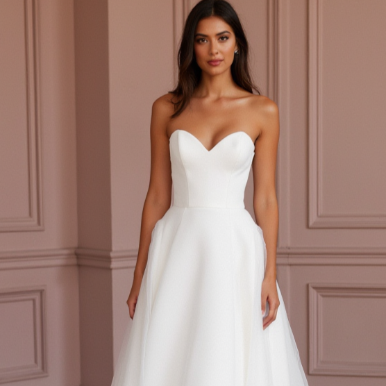 Classic White Ball Gown Wedding Dress for a Princess-Inspired Wedding