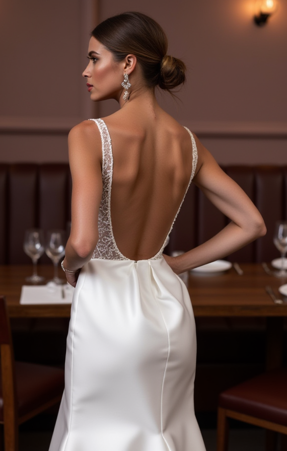 Romantic A-Line Bridal Gown with a Timeless Design
