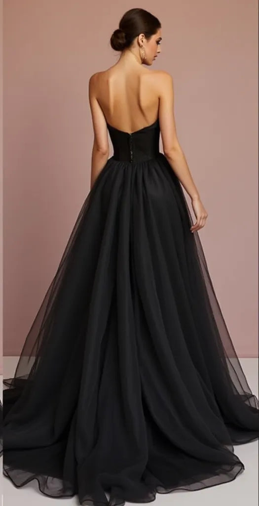 Elegant Black Wedding Dress for Brides Who Love a Bold Statement