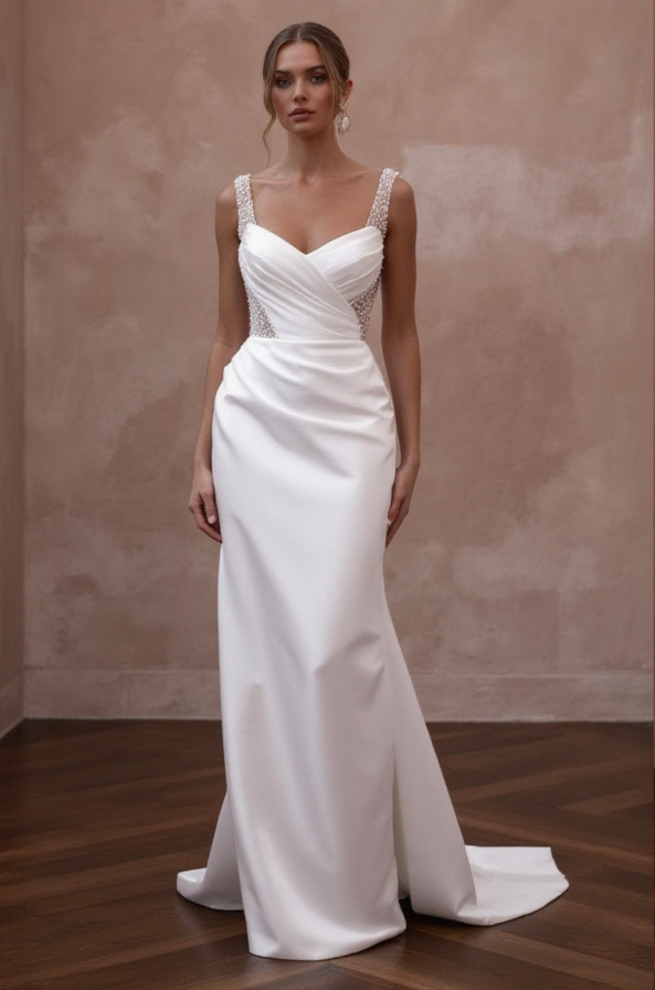 A-Line Wedding Dress for Brides Who Love a Traditional Look