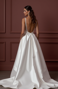 Princess Wedding Gown with a Long Train for a Stunning Entrance