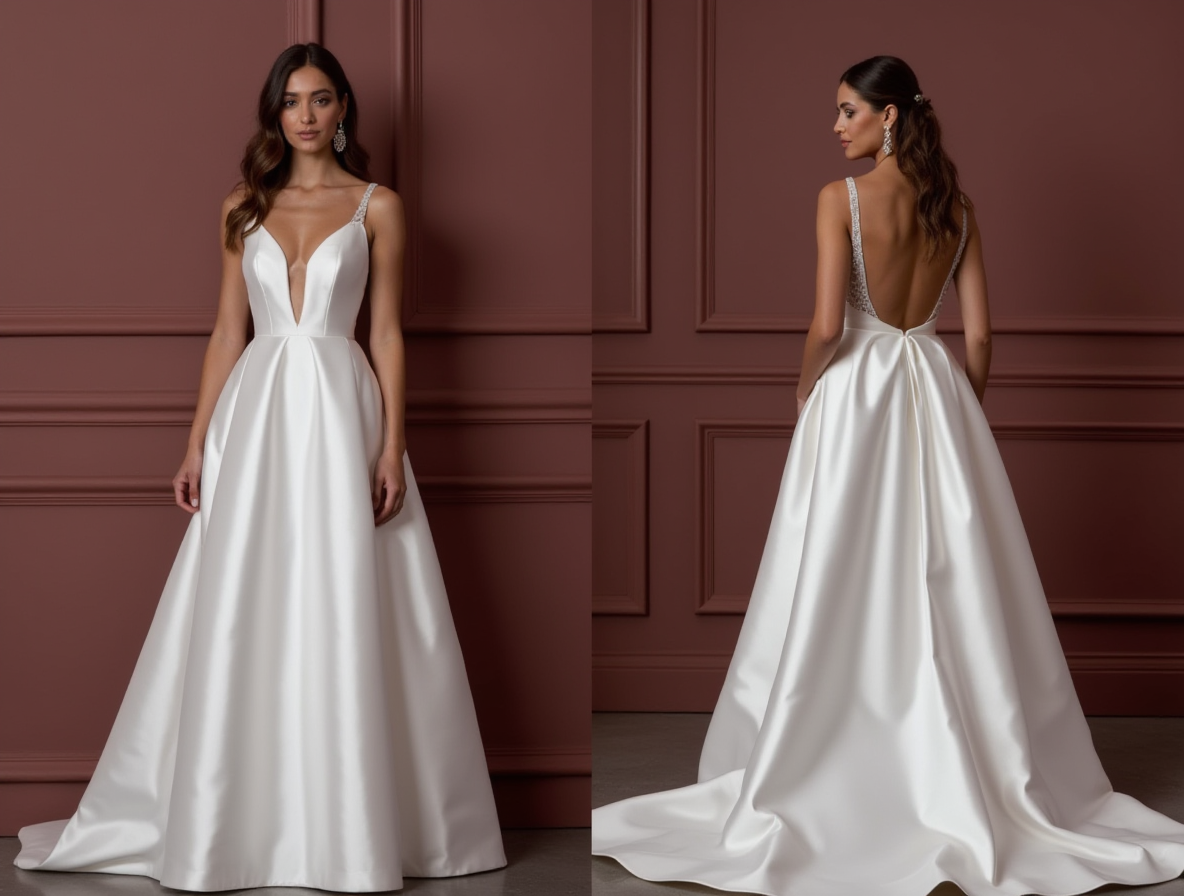 Princess Wedding Gown with a Long Train for a Stunning Entrance