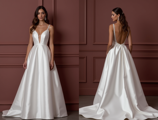 Princess Wedding Gown with a Long Train for a Stunning Entrance