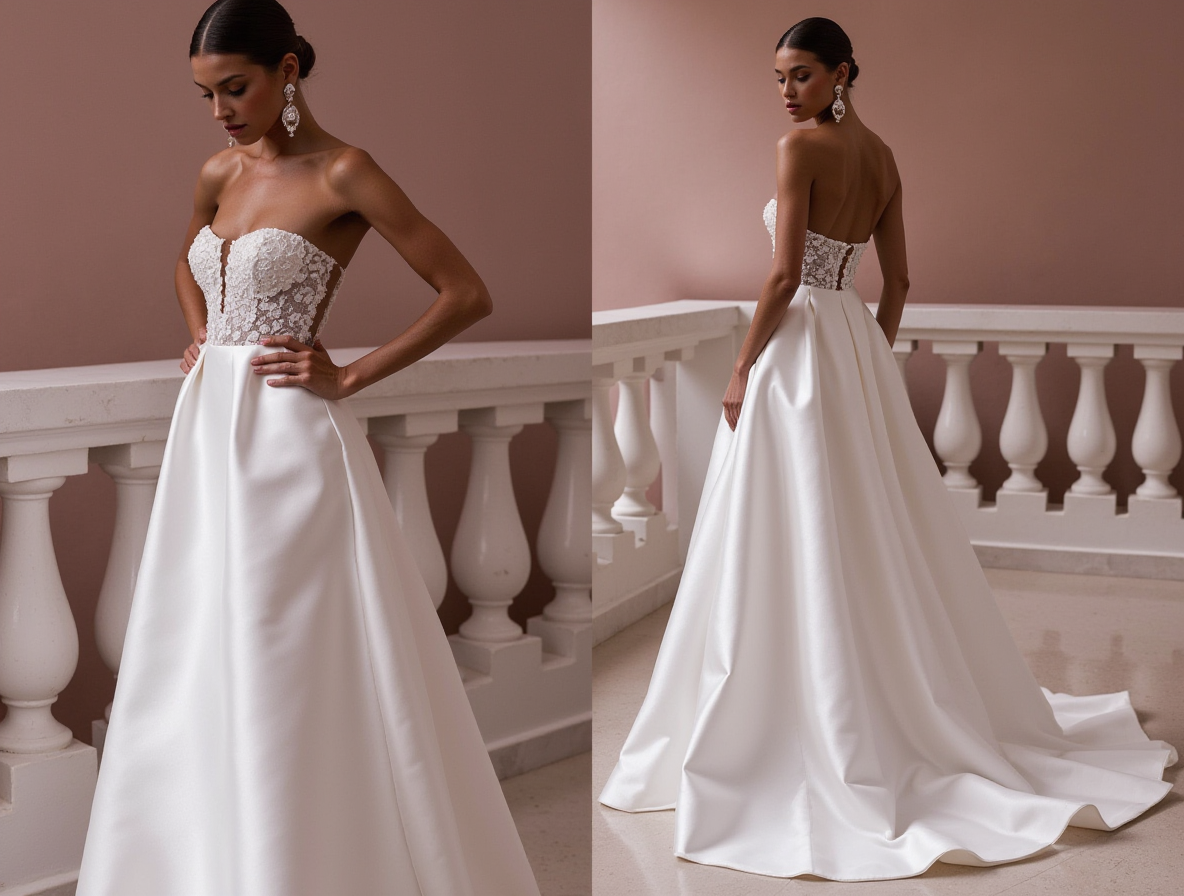 A-Line Wedding Dress with Soft Tulle Layers for a Dreamy Effect