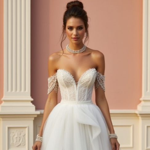 Princess Ball Gown Wedding Dress for a Grand Bridal Entrance