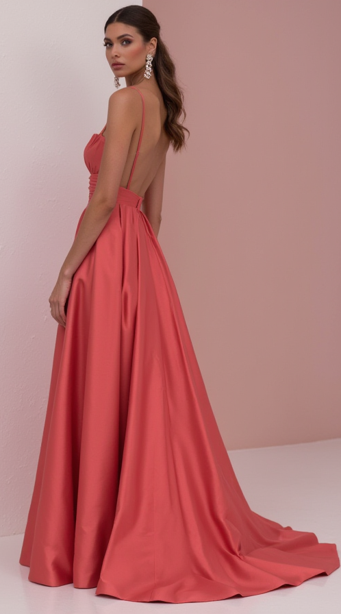 Timeless Evening Gown and Prom Dress with a Simple Design for a Sleek Look