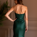 Elegant Evening Dress and Prom Gown with a Wrap Bodice for a Chic Style