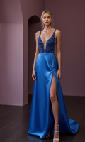 Sexy Evening Dress and Prom Gown with Sheer Sleeves for a Modern Twist