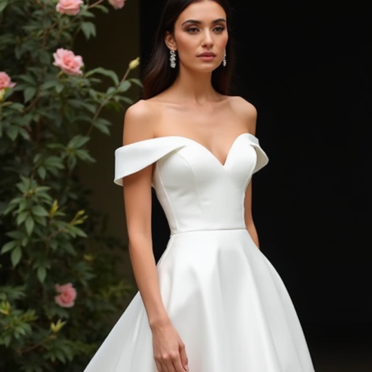 Princess Wedding Dress with Floral Appliqués for a Romantic Touch