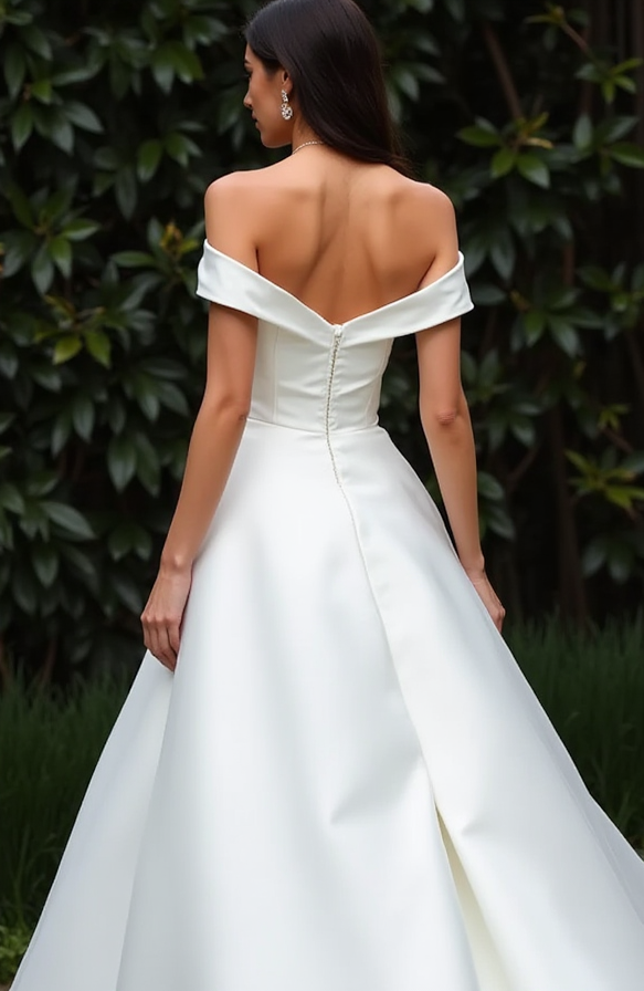 Princess Wedding Dress with Floral Appliqués for a Romantic Touch
