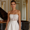 Romantic Short Wedding Dress and Mini Dress with a Tulle Skirt for a Fairytale Look