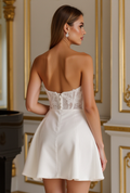 Romantic Short Wedding Dress and Mini Dress with a Tulle Skirt for a Fairytale Look