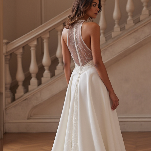Timeless A-Line Wedding Gown for Brides Who Love a Classic Fit