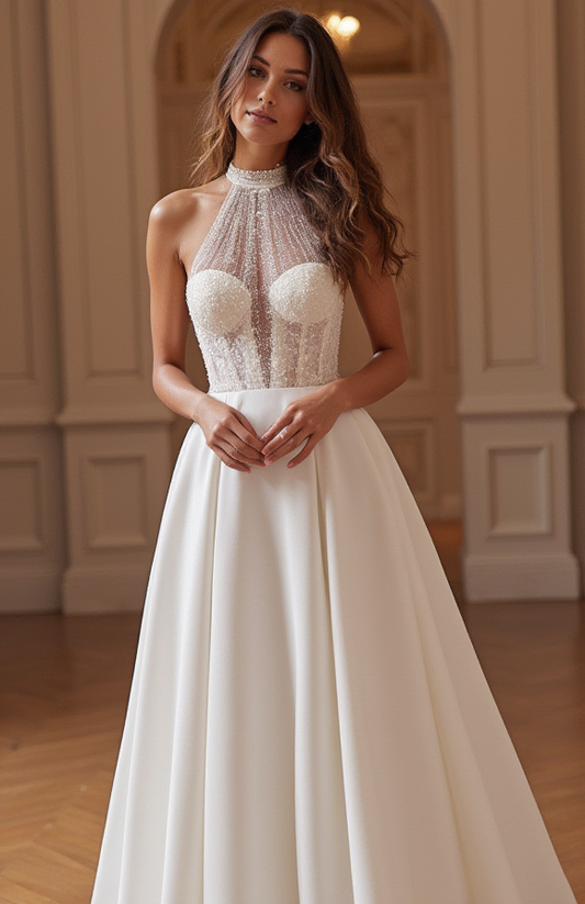 Timeless A-Line Wedding Gown for Brides Who Love a Classic Fit