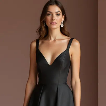 Gothic Black Wedding Dress with a Corset Bodice for a Dramatic Fit
