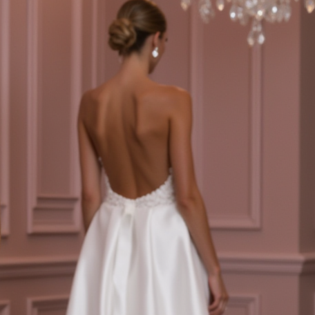 Soft A-Line Wedding Dress for a Boho and Romantic Wedding