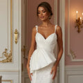 Mermaid Wedding Gown with a Luxurious Long Train for a Grand Entrance