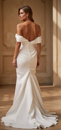 Simple A-Line Bridal Gown for a Chic and Understated Look