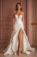 A-Line Wedding Dress for Garden Weddings with Floral Embellishments