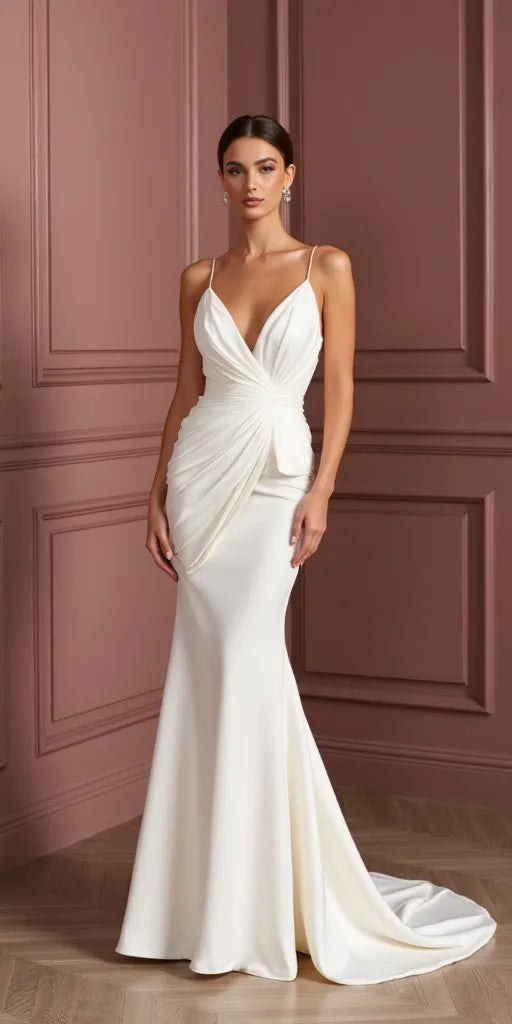Fitted Mermaid Wedding Dress with Exquisite Lace Details