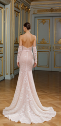Stunning A-Line Gown with a Lace Overlay for a Delicate Touch
