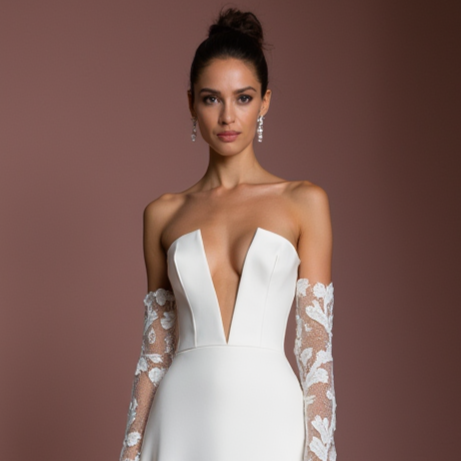 Elegant A-Line Gown with a Sweetheart Neckline for a Timeless Look