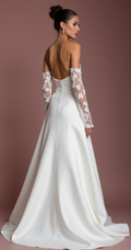 Elegant A-Line Gown with a Sweetheart Neckline for a Timeless Look