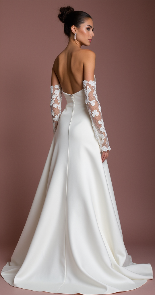 Elegant A-Line Gown with a Sweetheart Neckline for a Timeless Look