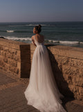 Romantic A-Line Wedding Gown with Lace, Spaghetti Straps, and a Sweetheart Neckline for an Elegant and Timeless Bridal Look