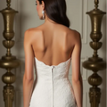 Short Wedding Dress with Stunning Details for Trendy Brides