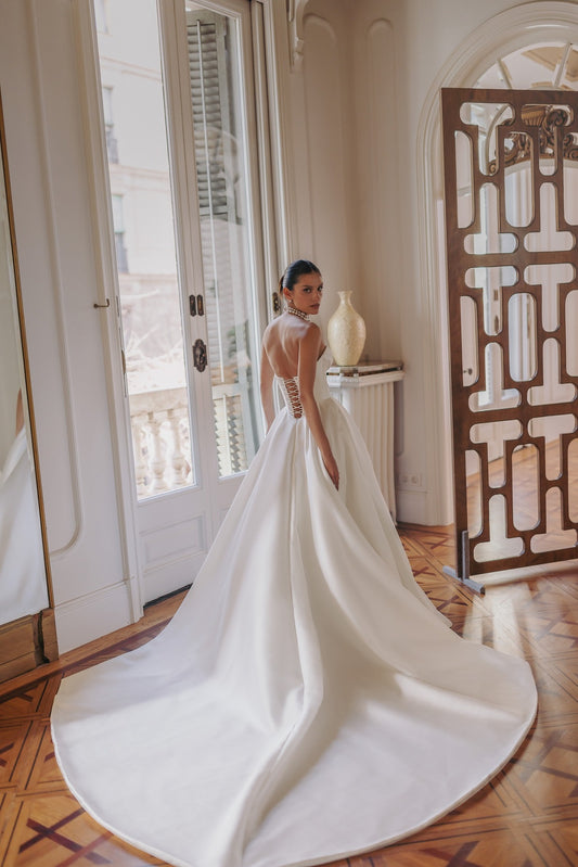 Vestido De Novia De sirena 2 en 1, Vestido De Novia moderno sin mangas con lazo De satén, Vestido De Novia De princesa 