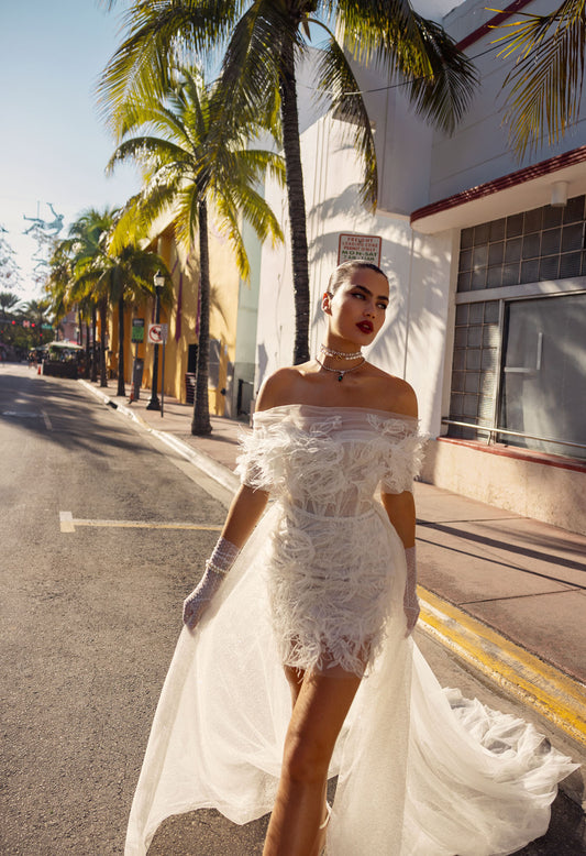 2 em 1 vestido de casamento sereia moderno sem mangas arco cetim tribunal trem vestido de noiva princesa vestido de novia 